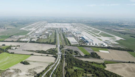 Luftaufnahme Flughafen München