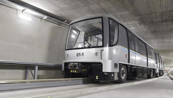 The underground Passenger Transport System (PTS) takes passengers from Terminal 2 to the satellite facility in less than 60 seconds.
