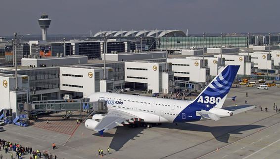 A380 am Flughafen München