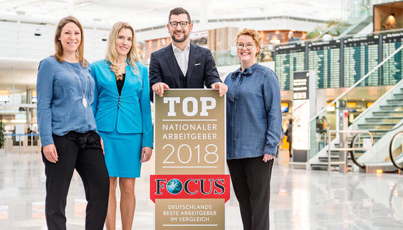 Münchner Flughafen landet erstmals in den "Top Ten" der deutschen Arbeitgeber