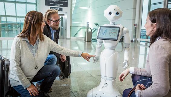 Asked how she is, the robot replies promptly: "I´m fine, thank you. What can I do for you?" The voice sounds a little metallic, but also somehow young and childlike