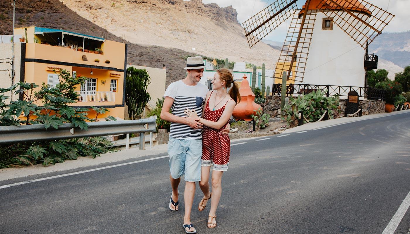 Urlaub auf den Kanaren Paar auf den kanarischen Inseln