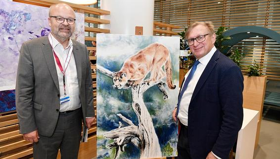 Feierlichen Eröffnung der Dauerausstellung "KUNST Flüge"