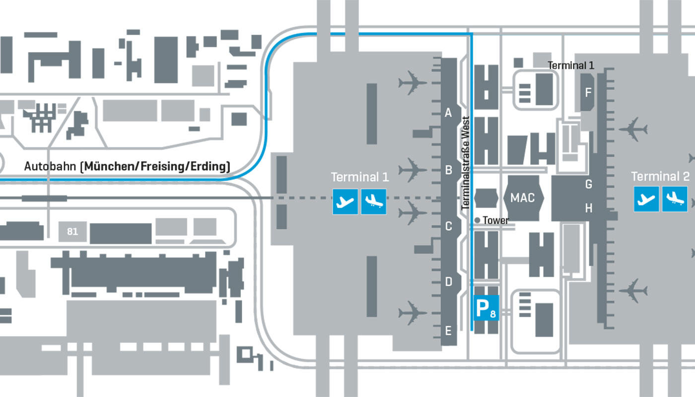 Аэропорт мюнхена прилет. Аэропорт Мюнхен терминал 1. Парковка в аэропорту Мюнхена терминал 2. Аэропорт Мюнхена схема. Схема аэропорта Мюнхена терминал 2.
