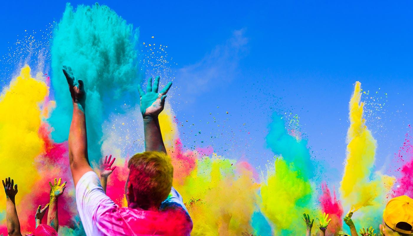 Holi Festival of Colours in Indien Holi Festival of Colours in Indien