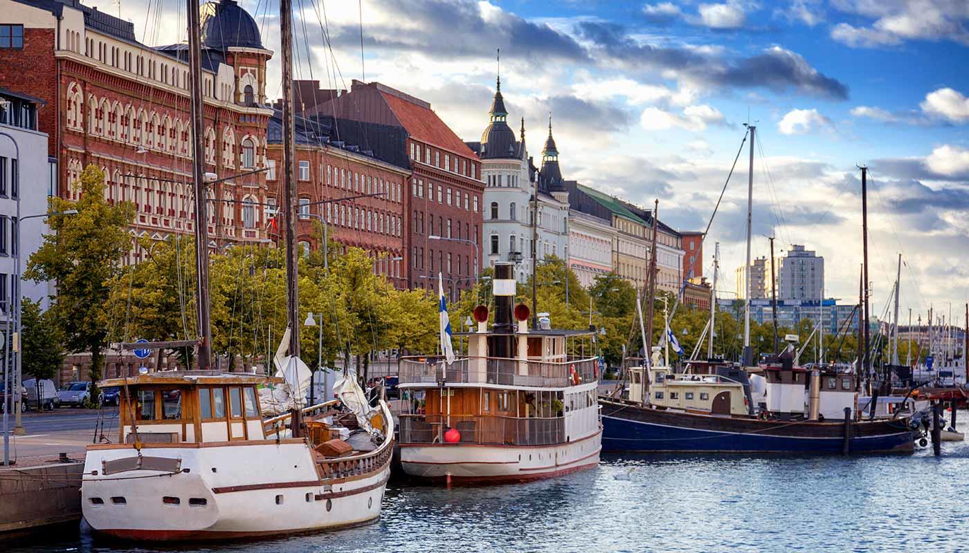 Hafen von Helsinki in Finnland Hafen von Helsinki in Finnland