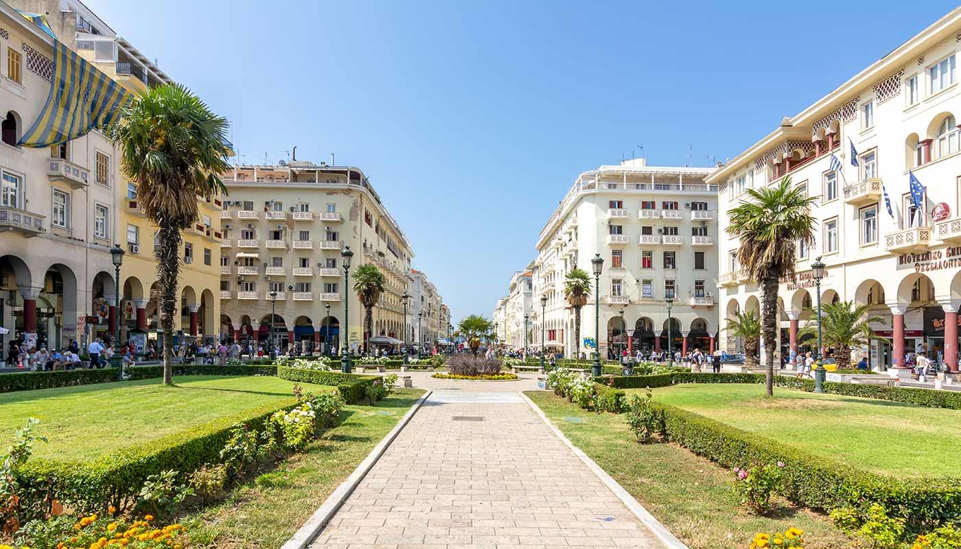 Platia Aristotelous in Thessaloniki Platia Aristotelous in Thessaloniki