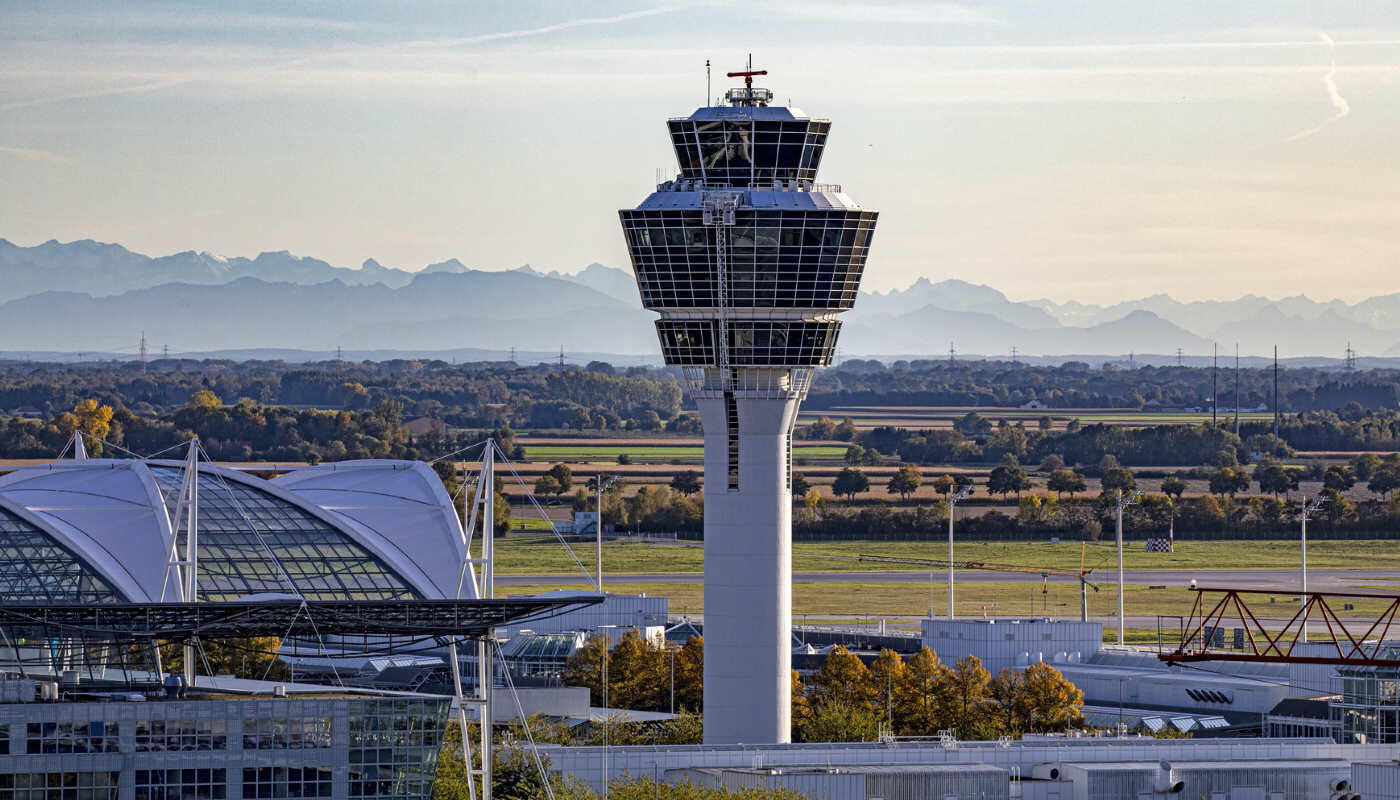 Tower of Munich Airport Tower of Munich Airport in Bavaria, Germany