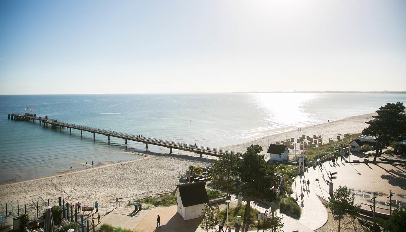 Seebrückenplatz Scharbeutz Lübecker Bucht Seebrückenplatz Scharbeutz Lübecker Bucht