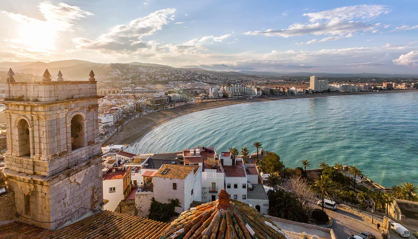 Ausblick über Valencia bei Sonnenuntergang Ausblick über Valencia bei Sonnenuntergang