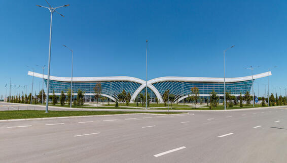 The unique Samarkand International Airport, designed by KIKLOP Design.