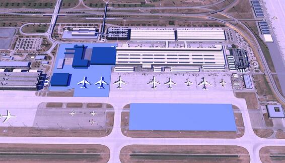 Air cargo location and construction measures at Munich Airport