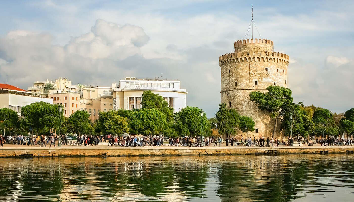Weißer Turm in Thessaloniki, Griechenland Weißer Turm in Thessaloniki, Griechenland