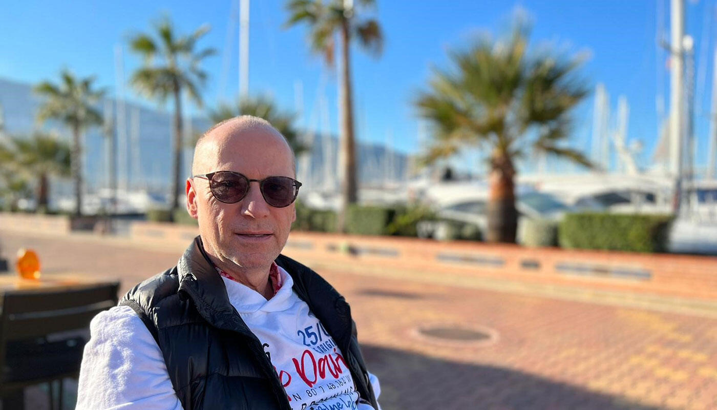 Stefan Fricke am Hafen von Denia nordöstlich von Alicante Stefan Fricke am Hafen von Denia nordöstlich von Alicante