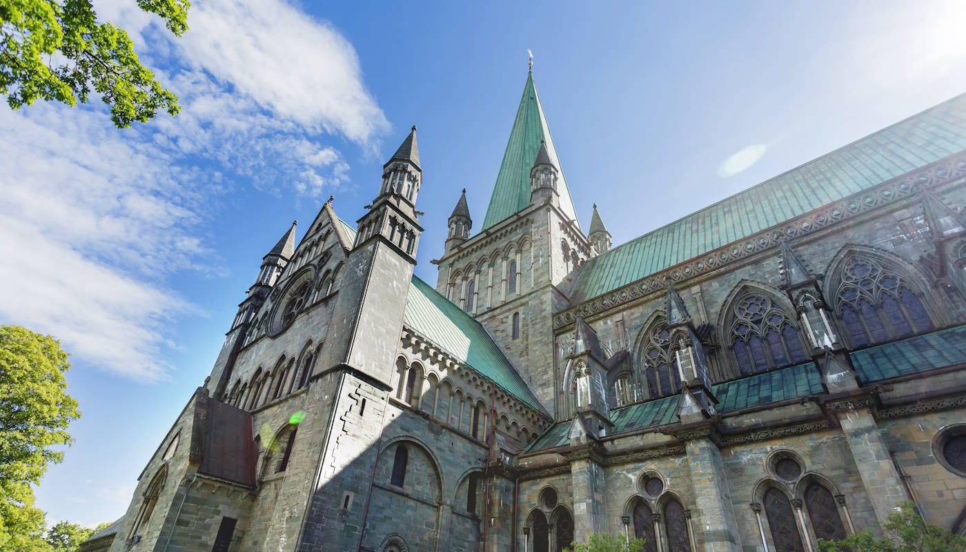 Nidarosdom in Trondheim, Norwegen Nidarosdom in Trondheim, Norwegen