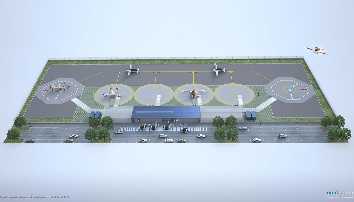 Study of a vertiport at Munich Airport Study of a vertiport at Munich Airport