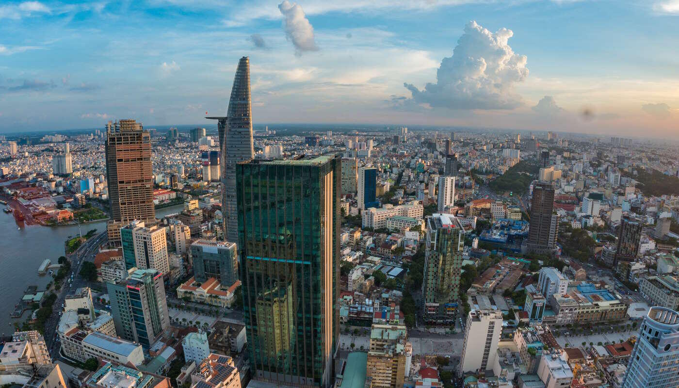 Skyline von Ho-Chi-Minh-City in Vietnam Skyline von Ho-Chi-Minh-City in Vietnam