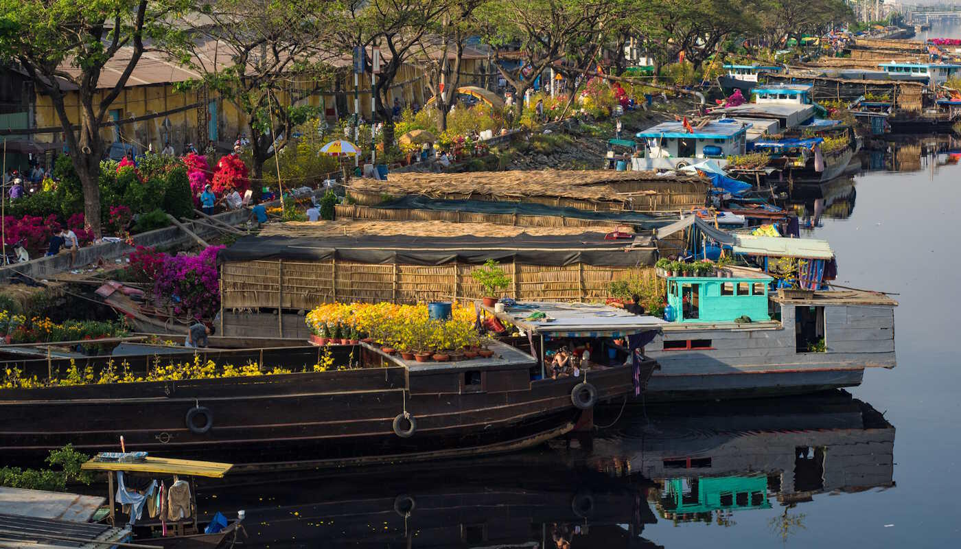 Flower Market in Ho-Chi-Minh-City, Vietnam Flower Market in Ho-Chi-Minh-City, Vietnam