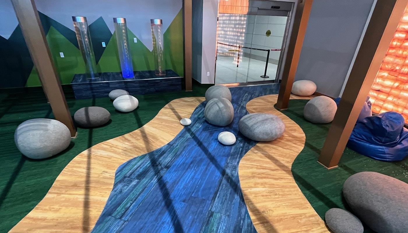 Sensory Room at Newark Terminal A Sensory Room at Terminal A of Newark Liberty International Airport for passengers with special needs