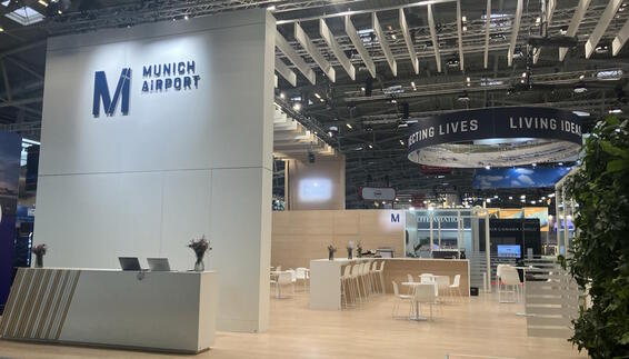 Munich Airport's booth at the transport logistic 2025