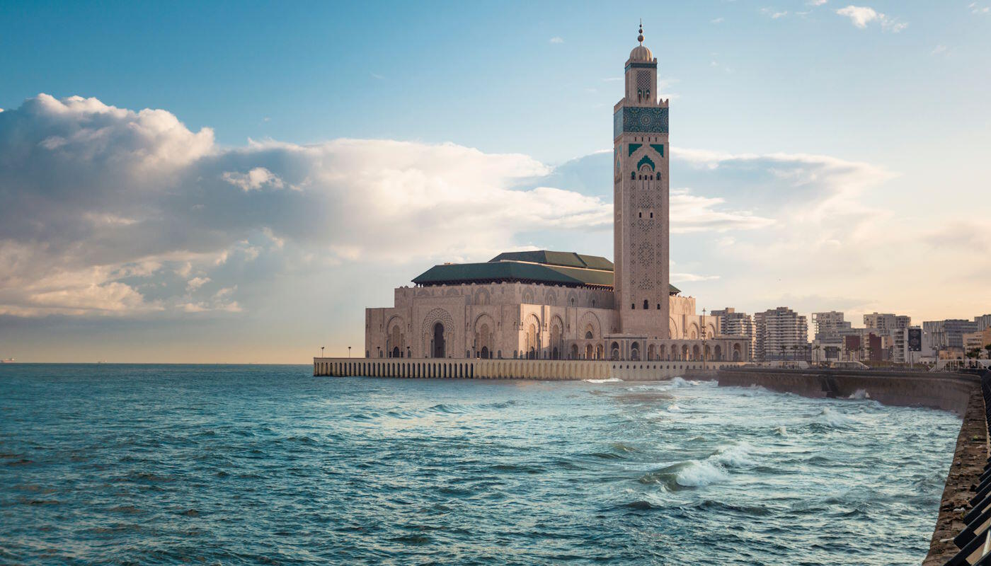 Hassan-II.-Moschee in Casablanca, Marokko Hassan-II.-Moschee in Casablanca, Marokko