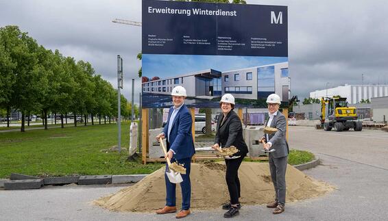 Spatenstich für Neubau in Holzbauweise