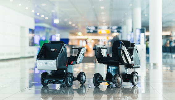 Autonome Rollstühle im Terminal 2