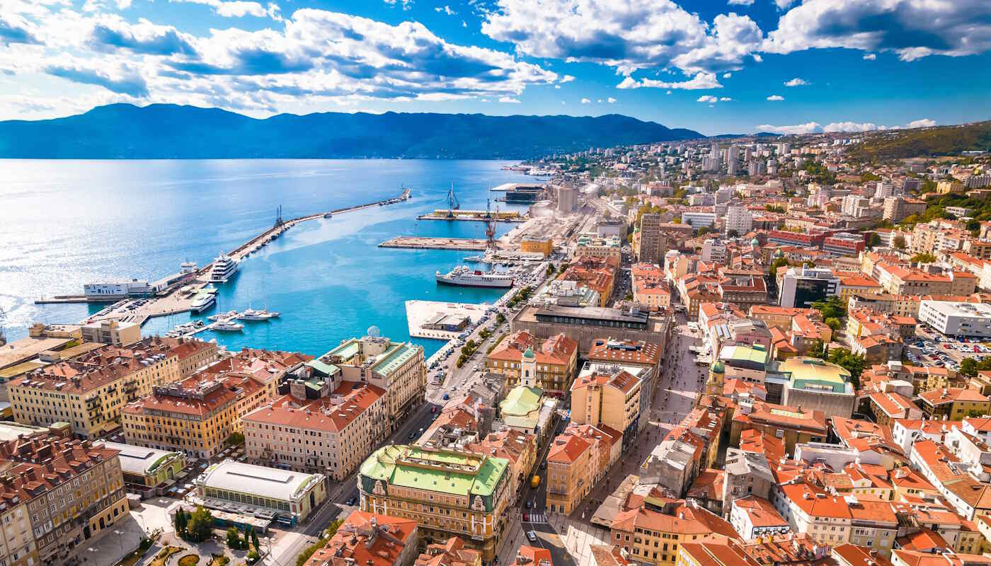 Blick über Rijeka Blick über Rijeka