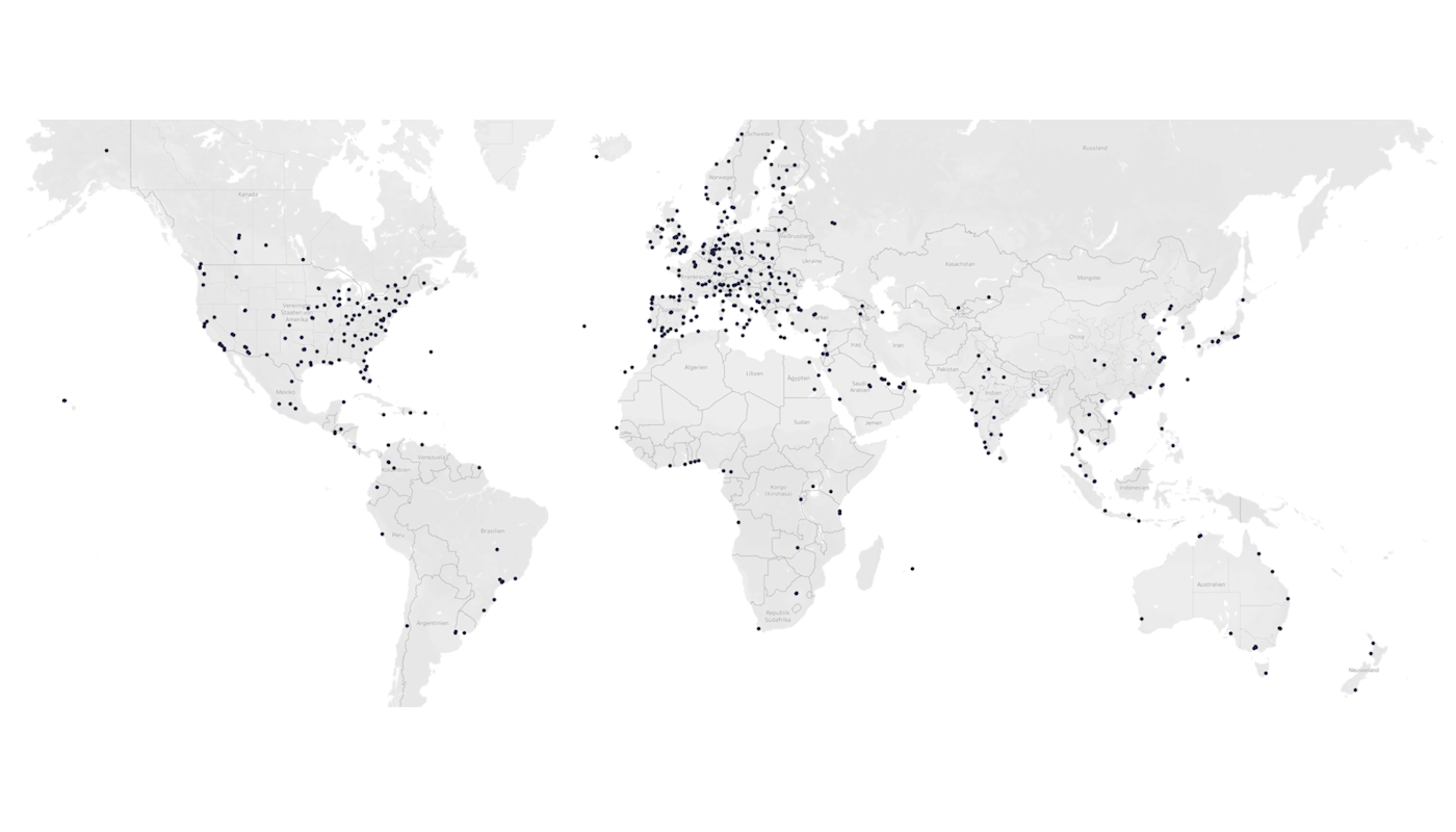 Weltkarte Corporate Daten Weltkarte Corporate Daten