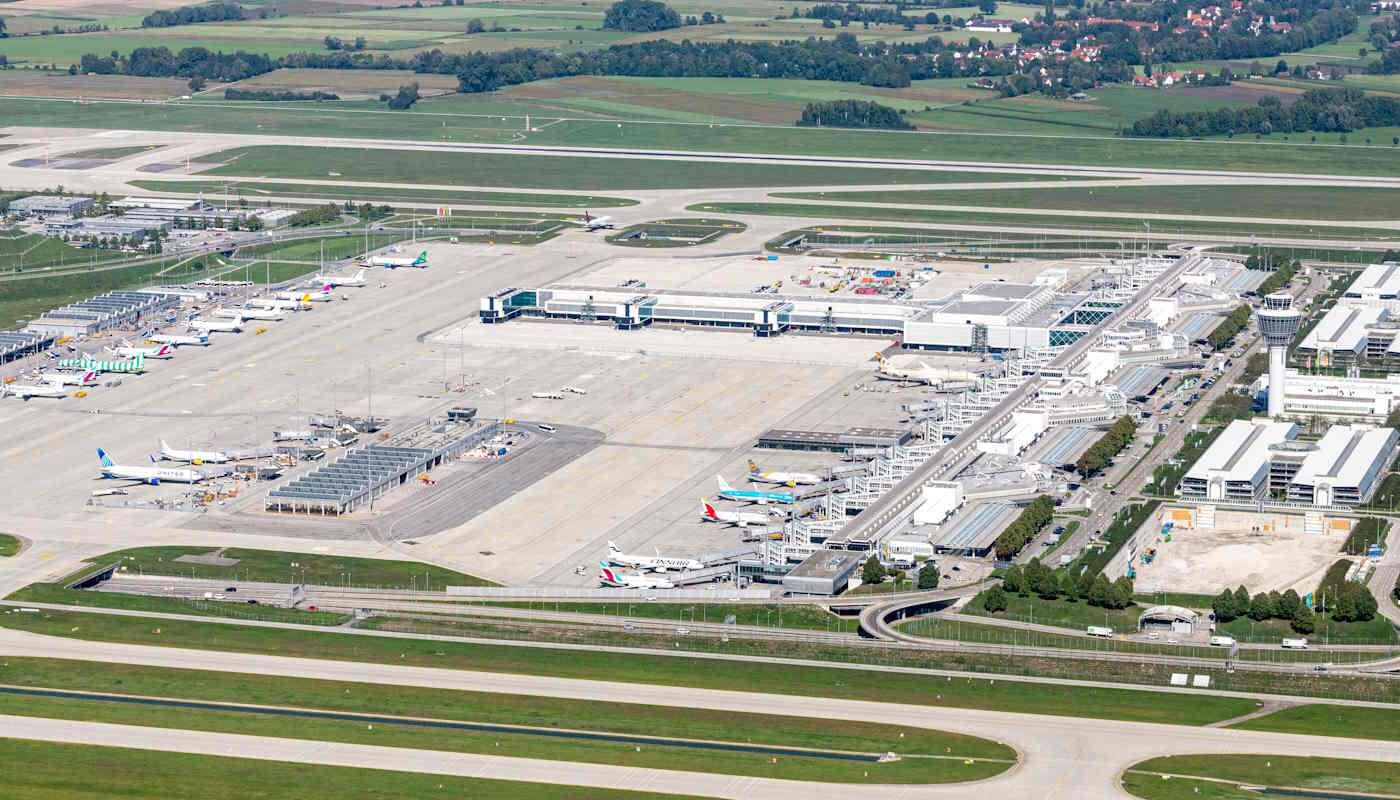 Terminal 1 Pier - Vogelperspektive Terminal 1 Pier - Vogelperspektive